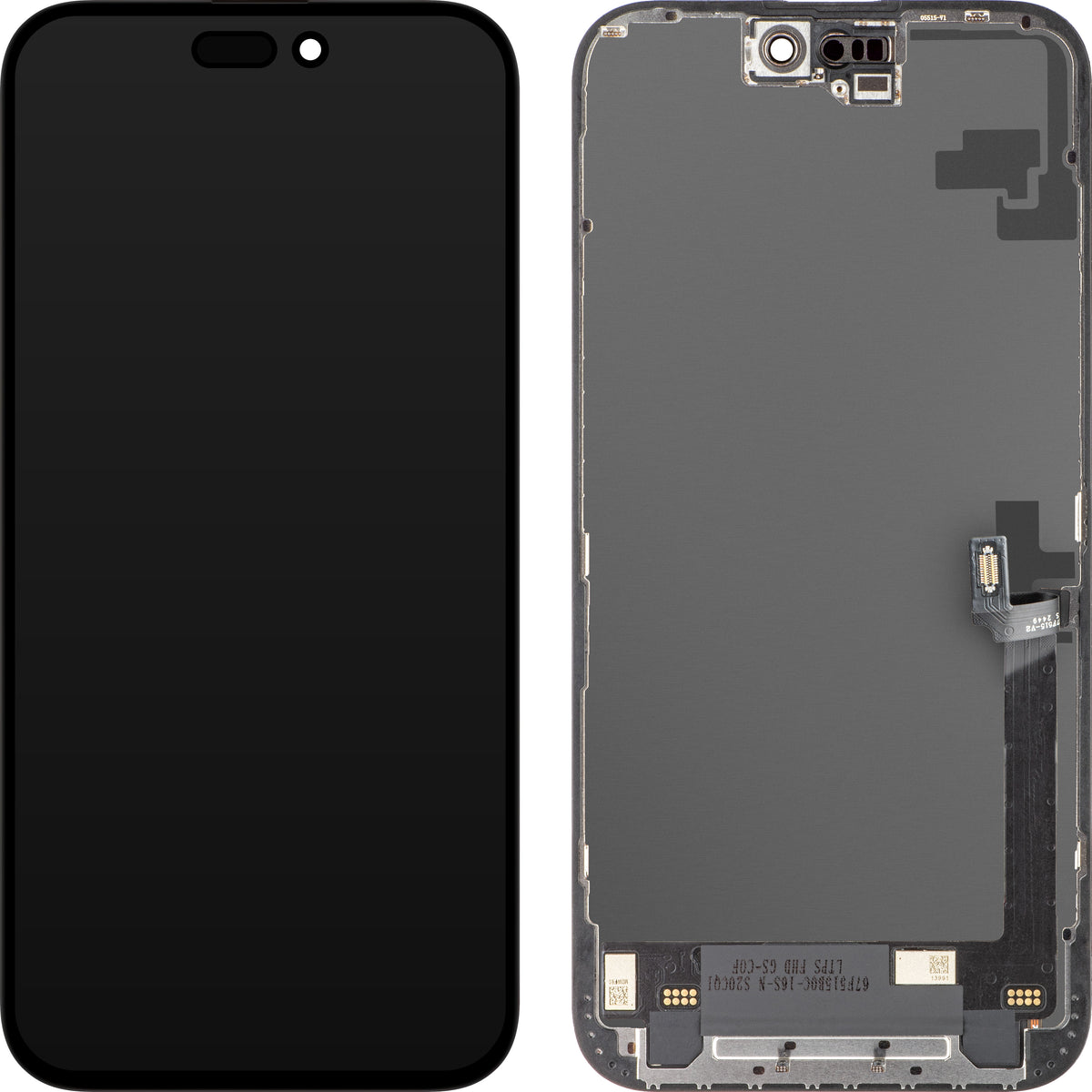 Display com Touchscreen ZY para Apple iPhone 16 Plus, com Moldura, Versão LCD In-Cell IC Móvel, Preto