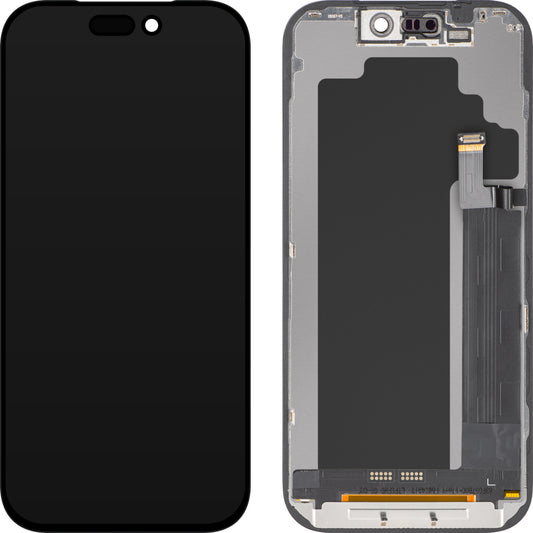 Display com Touchscreen ZY para Apple iPhone 17 Pro, com Moldura, Versão LCD In-Cell IC Móvel, Preto