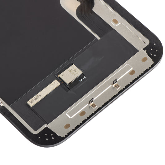 Ecrã tátil ZY para Apple iPhone 13, com moldura, versão OLED suave, preto