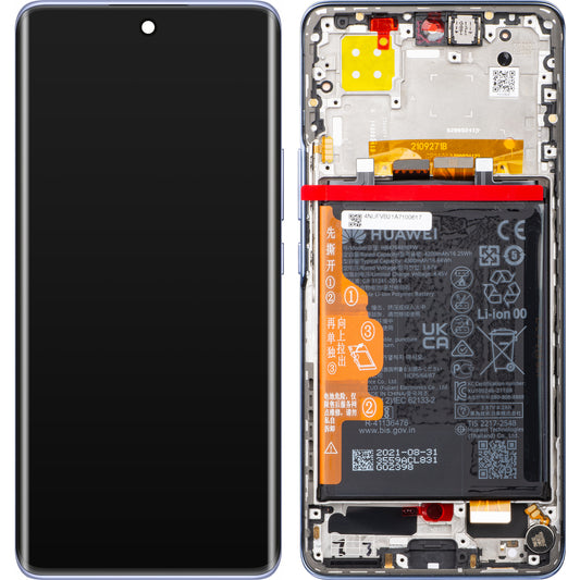 Ecrã tátil Huawei nova 9, com moldura e bateria, azul estrelado, Service Pack 02354NUF