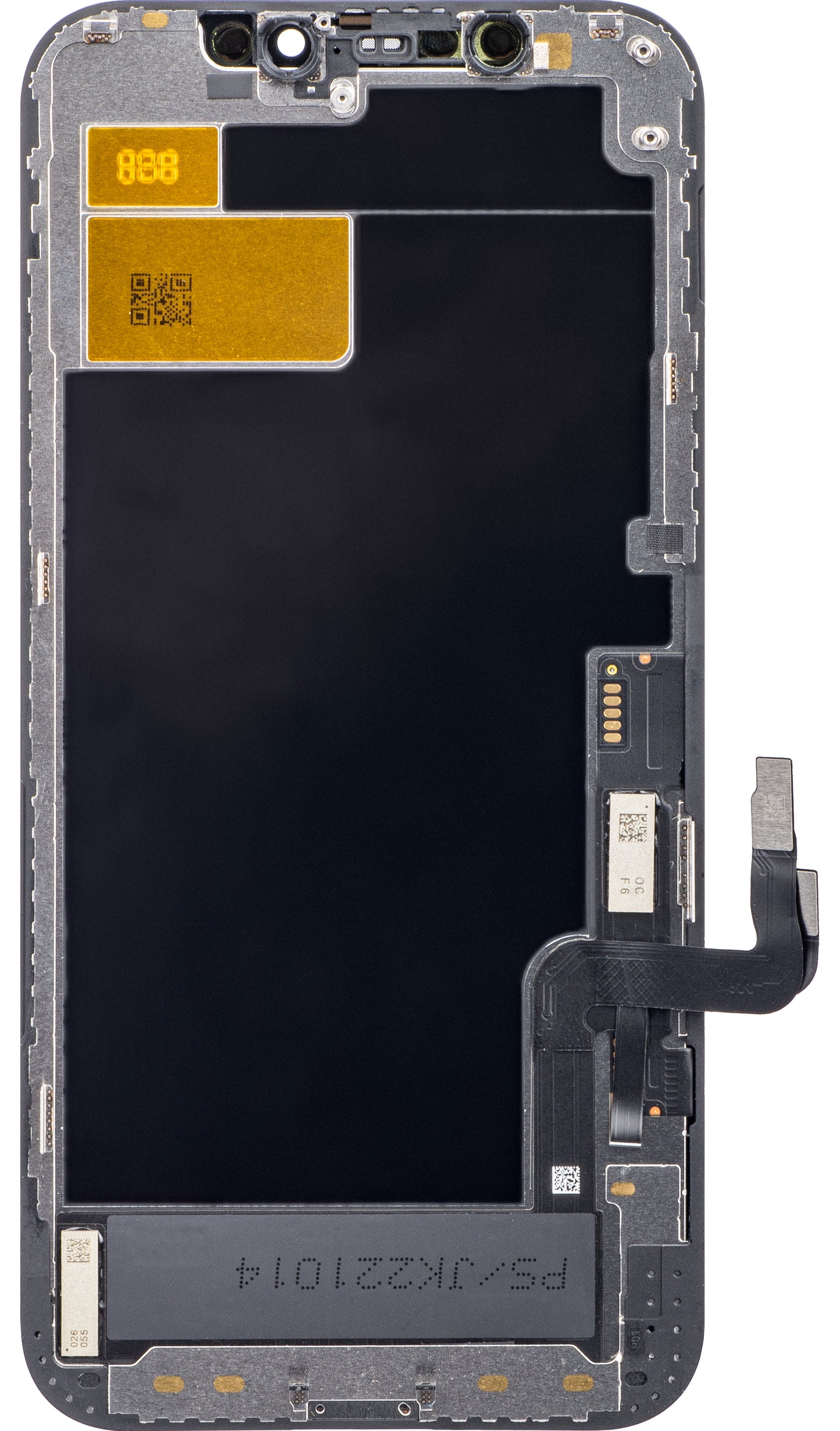 Display com Touchscreen JK para Apple iPhone 12 / 12 Pro, com Moldura, Versão LCD In-Cell IC Movable, Preto