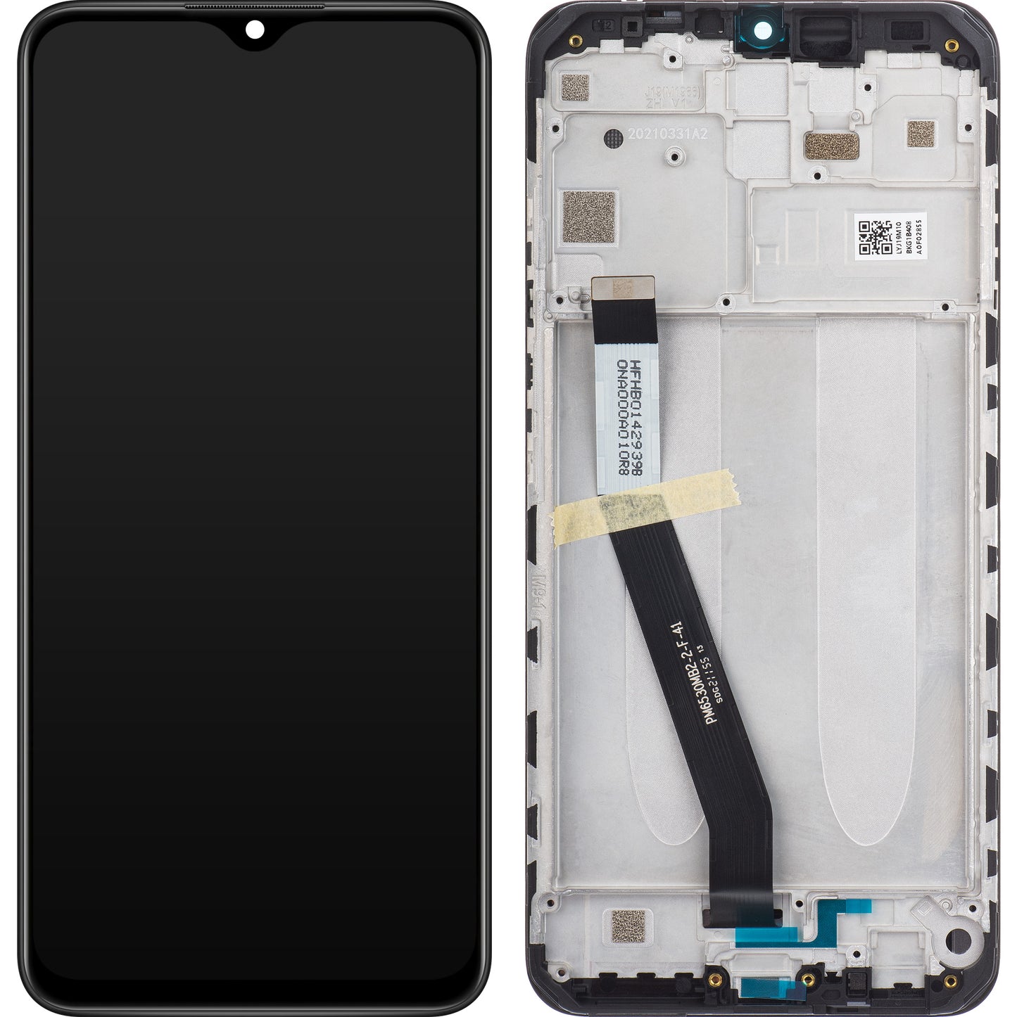 Display com Touchscreen Xiaomi Redmi 9, com Moldura, Preto, Service Pack 5600050J1900