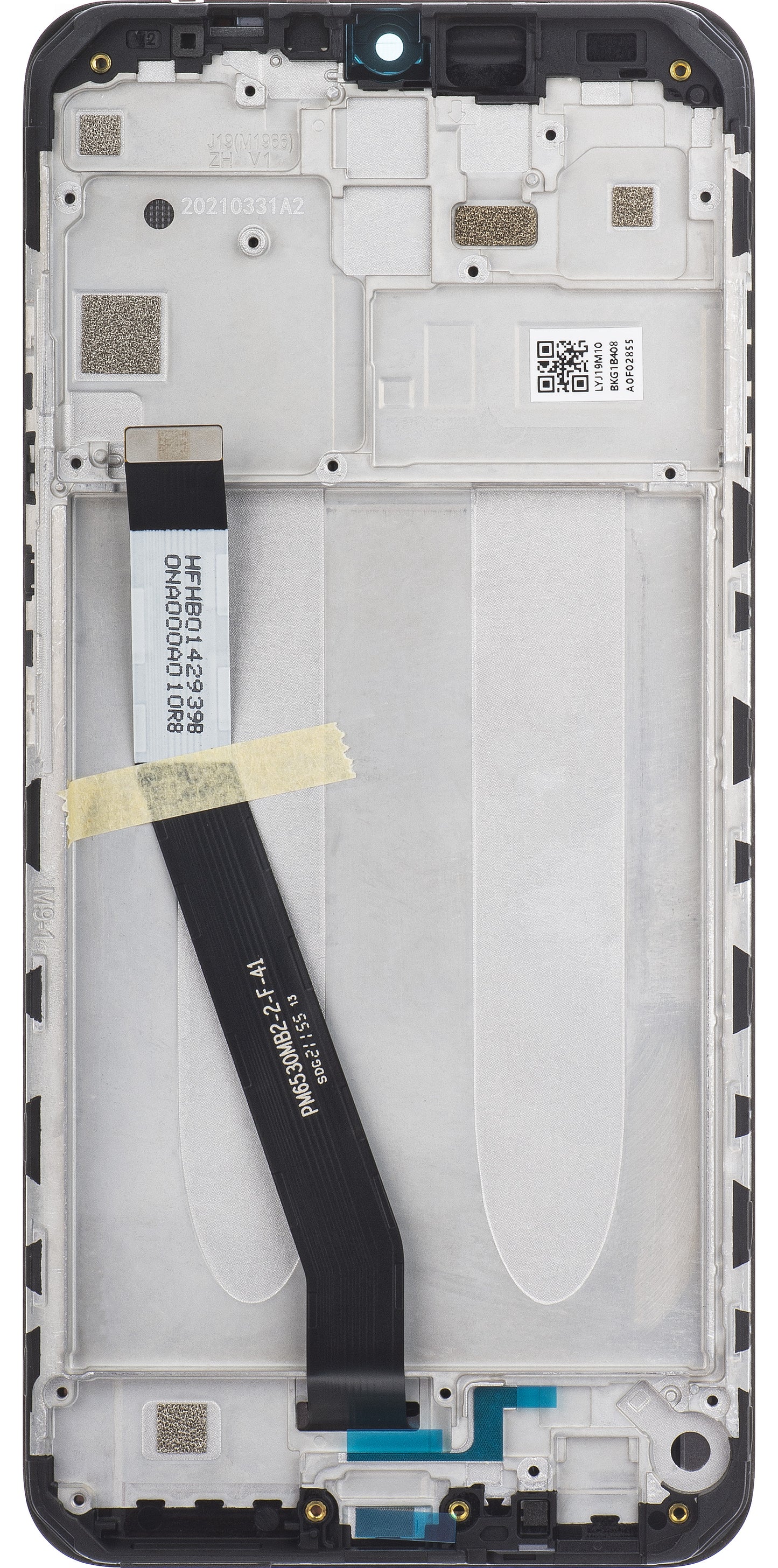 Display com Touchscreen Xiaomi Redmi 9, com Moldura, Preto, Service Pack 5600050J1900