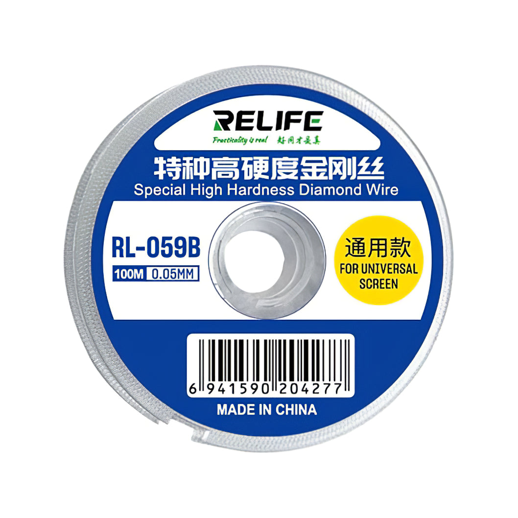 Fio Molibdénio Relife RL-059B, 0,05mm, 100m