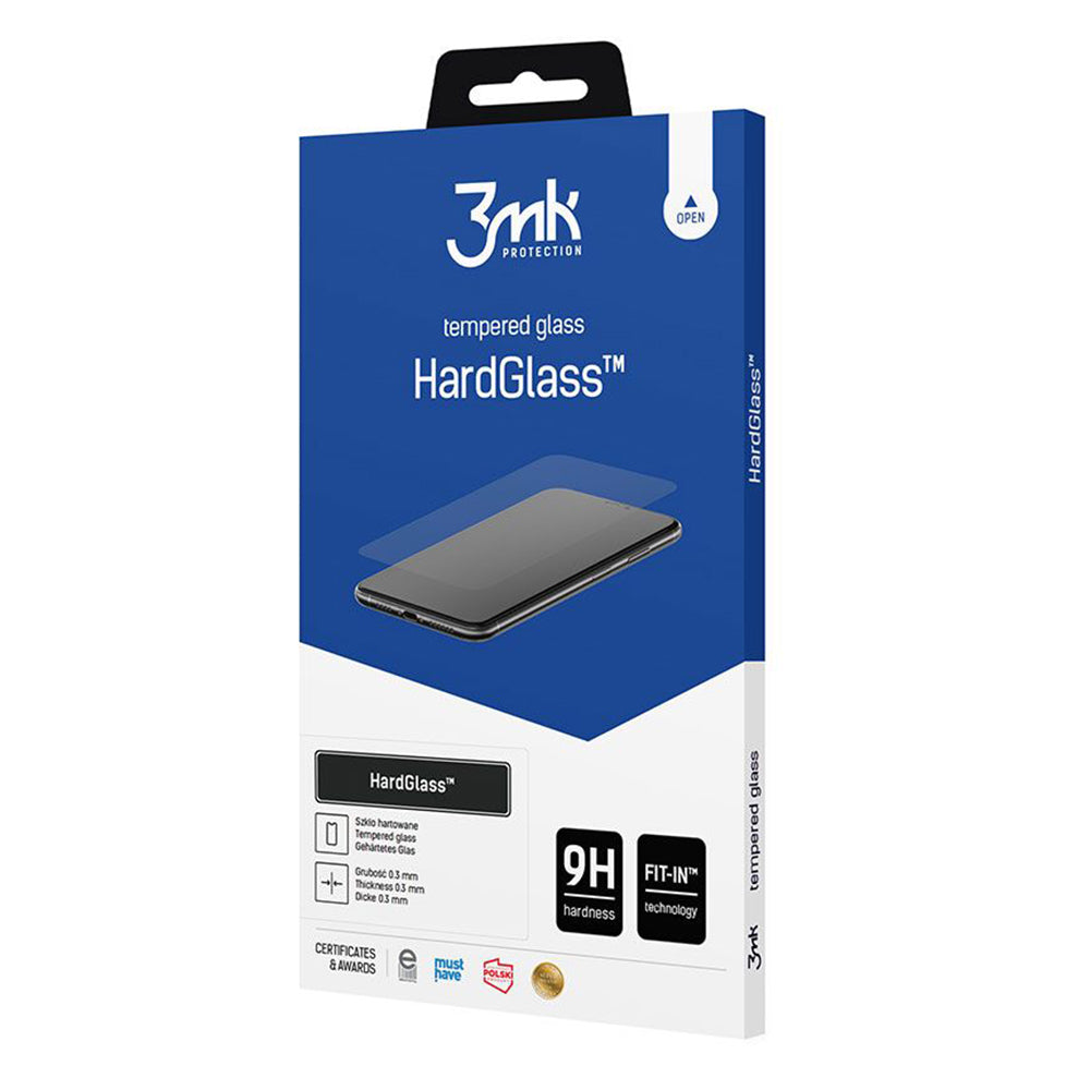 Película protetora de ecrã 3MK HardGlass para Samsung Galaxy A57 5G, Vidro Temperado, Cola Total
