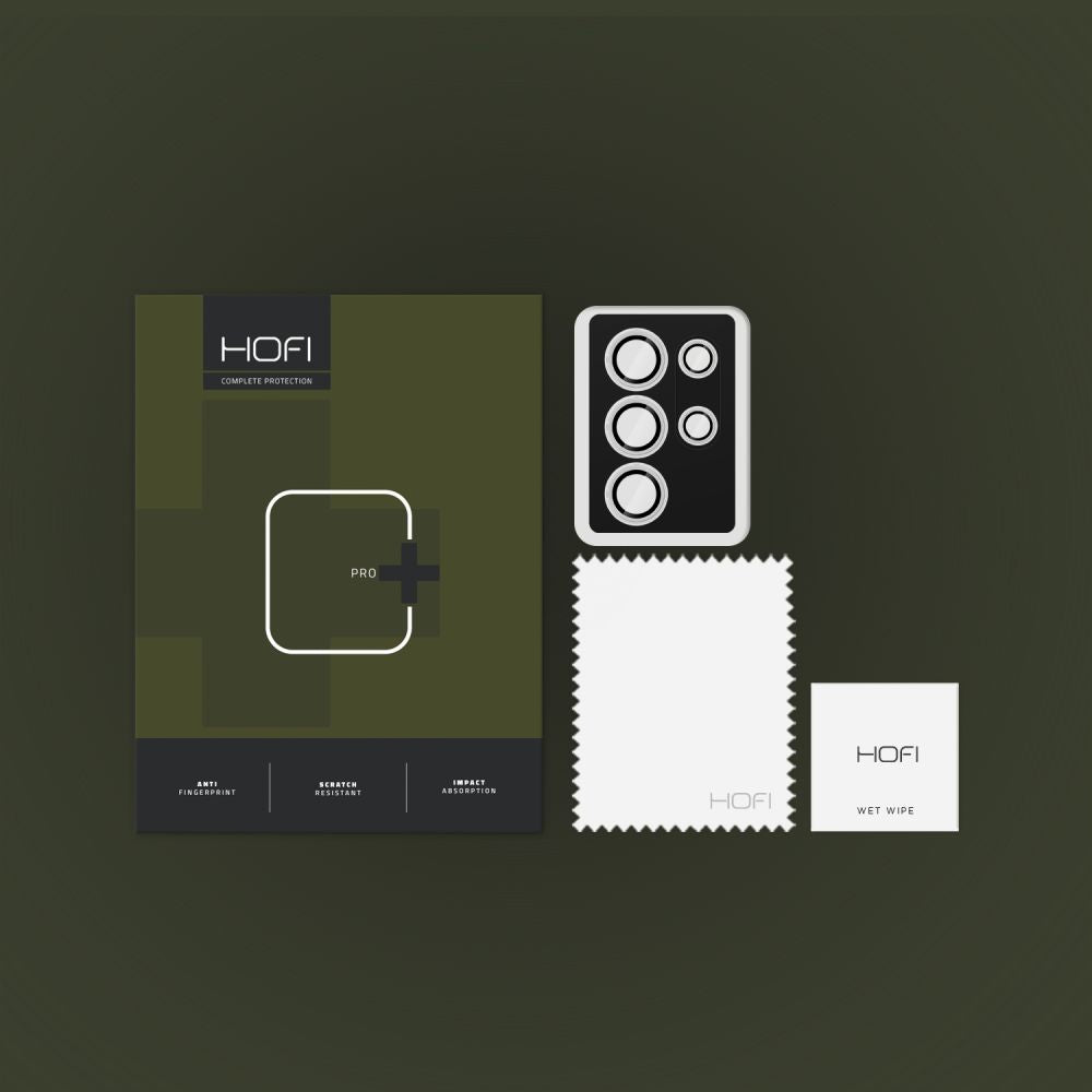 Película de proteção para Câmara Traseira HOFI CamRing PRO+ para Samsung Galaxy S25 Ultra S938, Vidro Temperado, Preto