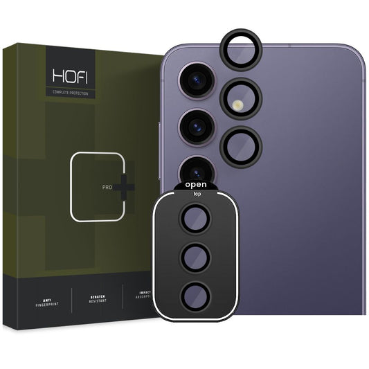 Película protetora Parte traseira da câmara Parte traseira da câmara HOFI CamRing PRO+ para Samsung Galaxy S24+ S926, Proteção de vidro, Preto