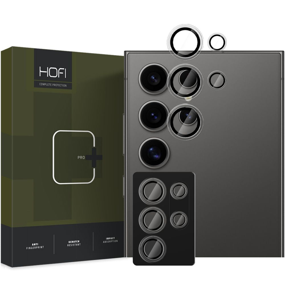 Película de proteção para Câmara Traseira HOFI CamRing PRO+ para Samsung Galaxy S25 Ultra S938, Vidro Temperado, Preto