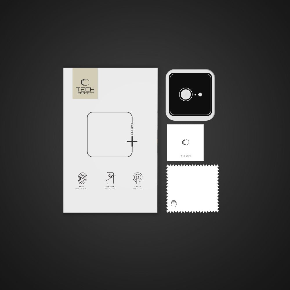 Película de proteção para câmara traseira Tech-Protect CamRing Fit+ para Apple iPhone 16e, Vidro Temperado