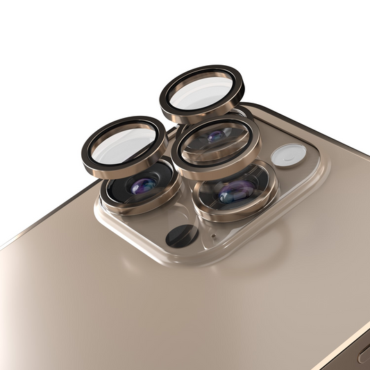 Película protetora para Câmara Traseira Etteri para Apple iPhone 16 Pro Max / 16 Pro, Vidro Temperado, Bronze
