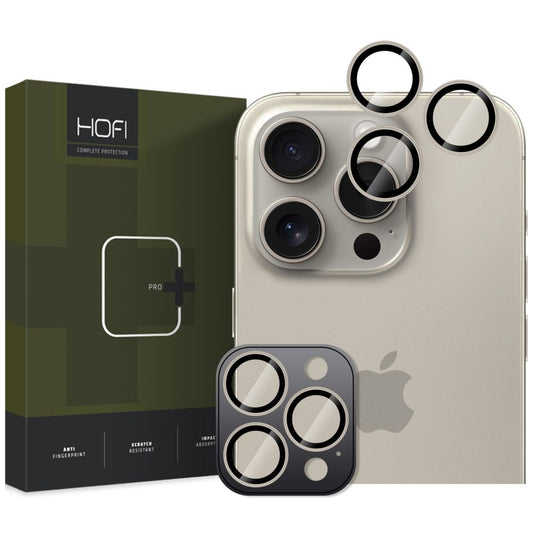 Película protetora para a câmara traseira HOFI CamRing PRO+ para Apple iPhone 16 Pro Max / 16 Pro, proteção de vidro, cinzento
