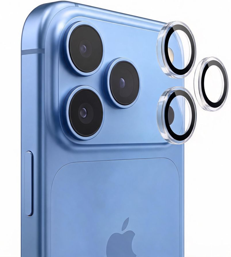 Película protetora para Câmara Traseira Tech-Protect CamRing Fit+ para Apple iPhone 18 Pro / 18 Pro Max, Vidro Temperado, Transparente