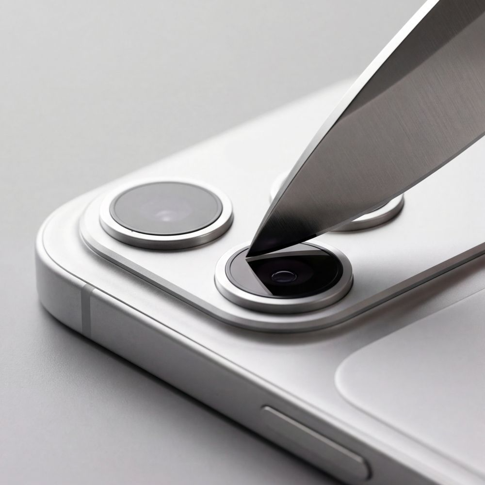 Tech-Protect CamFull Fit+ Rear Camera Protective Film for Apple iPhone 18 Pro Max, Tempered Glass, Silver