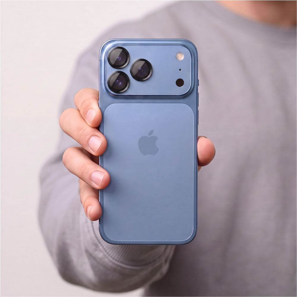 Película protetora para Câmara Traseira Tech-Protect CamRing Fit+ para Apple iPhone 18 Pro / 18 Pro Max, Vidro Temperado, Preto