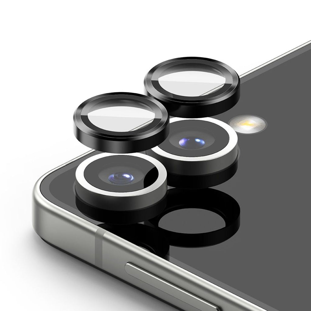 Película Protetora de Câmera Traseira Ringke para Samsung Galaxy Z Flip7 F766, Vidro Temperado, Conjunto de 2 peças, Preta