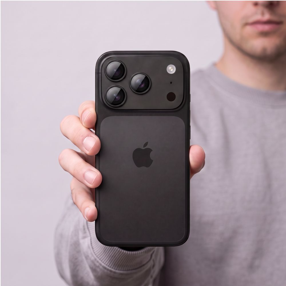 Película protetora para Câmara Traseira Tech-Protect CamFull Fit+ para Apple iPhone 18 Pro, Vidro Temperado, Preto