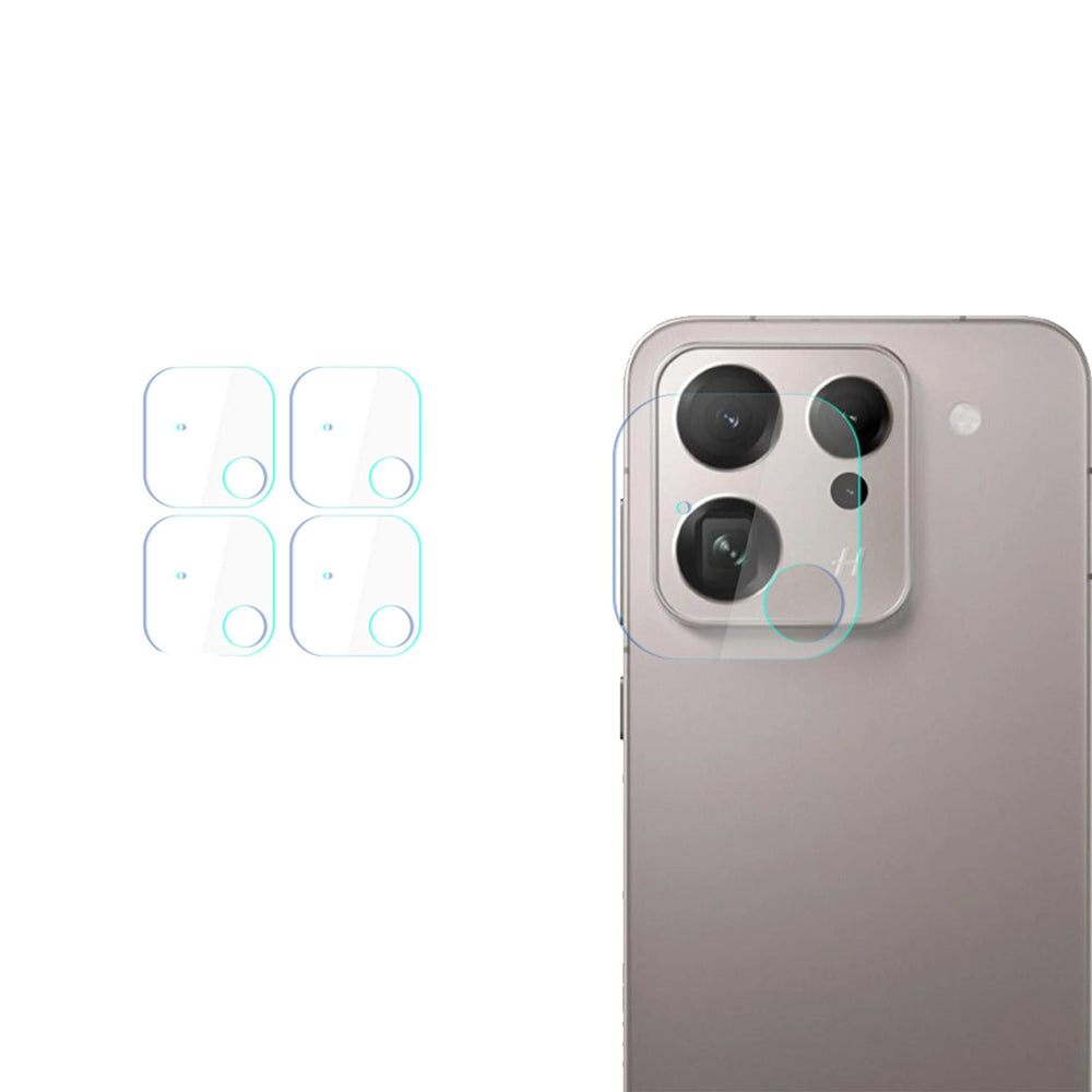 Back Camera Protection Film 3MK Protection for Oppo Find X9, Tempered Glass, Set of 4 pieces, Transparent