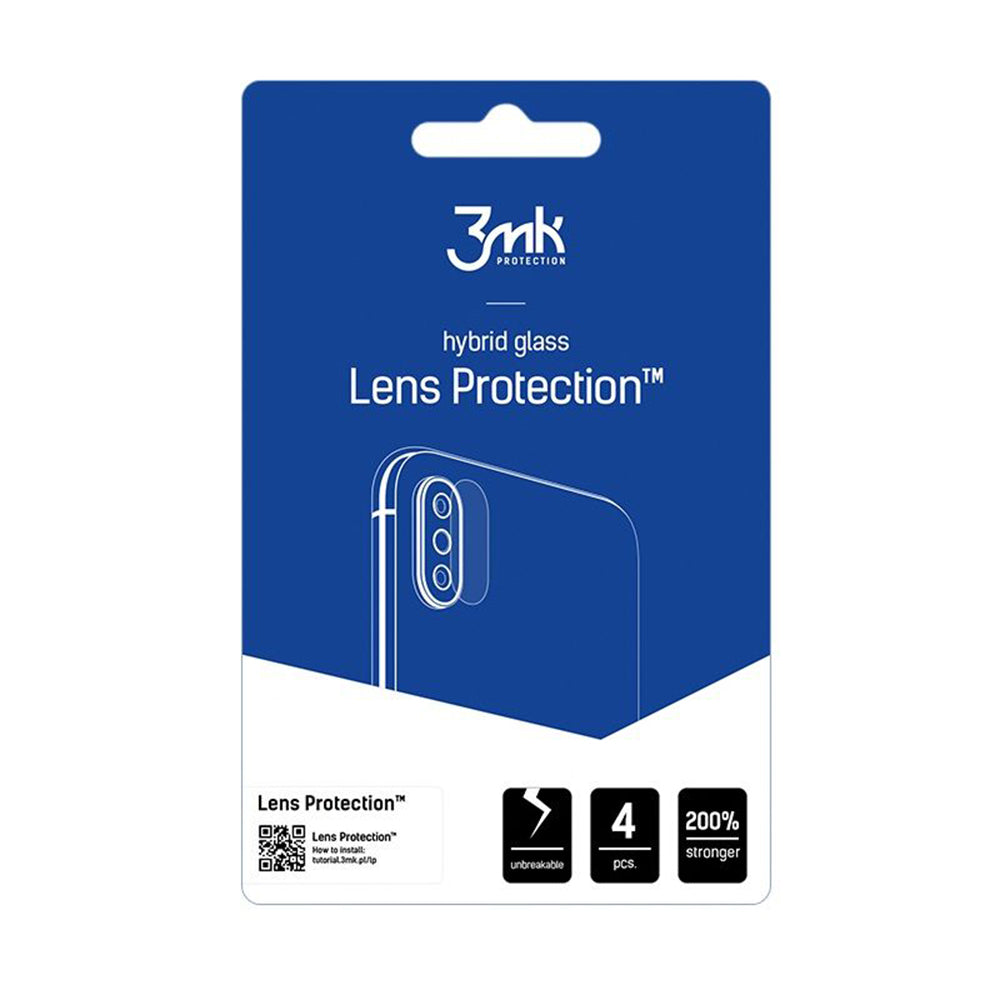 Película protetora para Câmara Traseira 3MK Protection para Samsung Galaxy Z Fold8 F971, Vidro Temperado, Conjunto de 4 unidades, Transparente