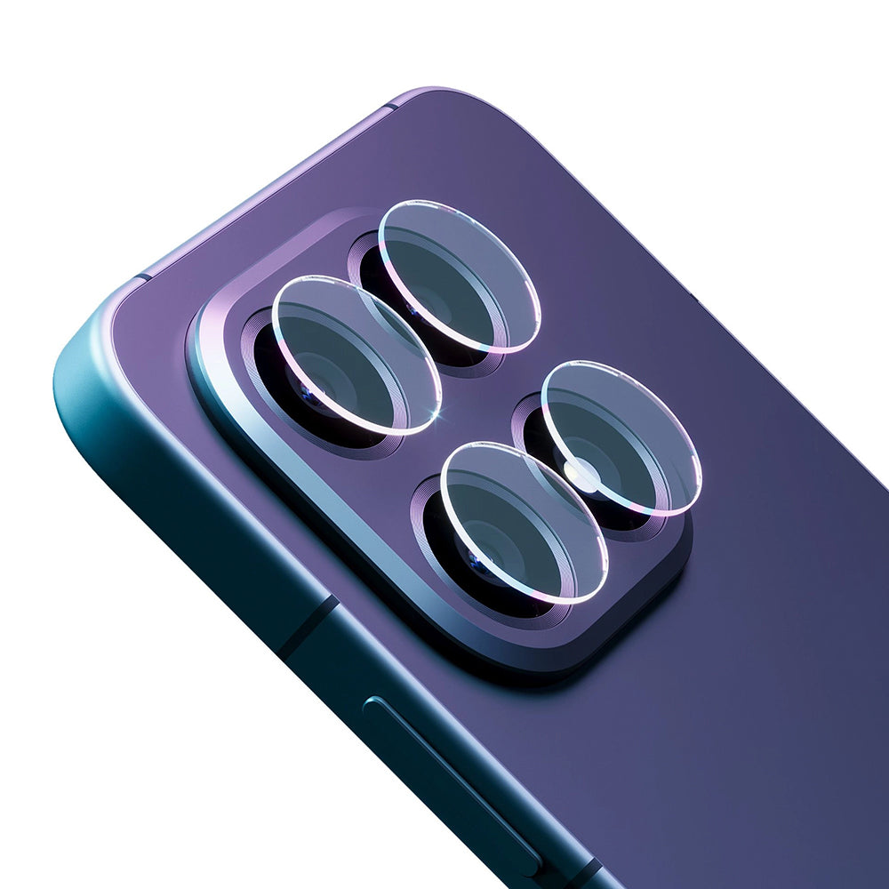 Película Protetora de Câmera Traseira 3MK Protection para Xiaomi Poco F8 Ultra, Vidro Temperado, Conjunto de 4 peças, Transparente