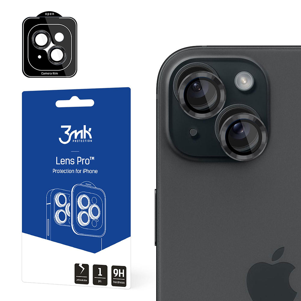 Película protetora para Câmara Traseira 3MK Protection Pro para Apple iPhone 15, Vidro Temperado, Cinzento