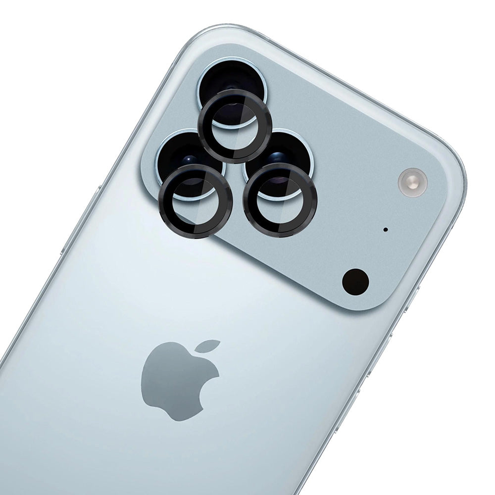 Película Protetora de Câmera Traseira 3MK Protection Pro para Apple iPhone 17 Pro Max / 17 Pro, Vidro Temperado, Preta