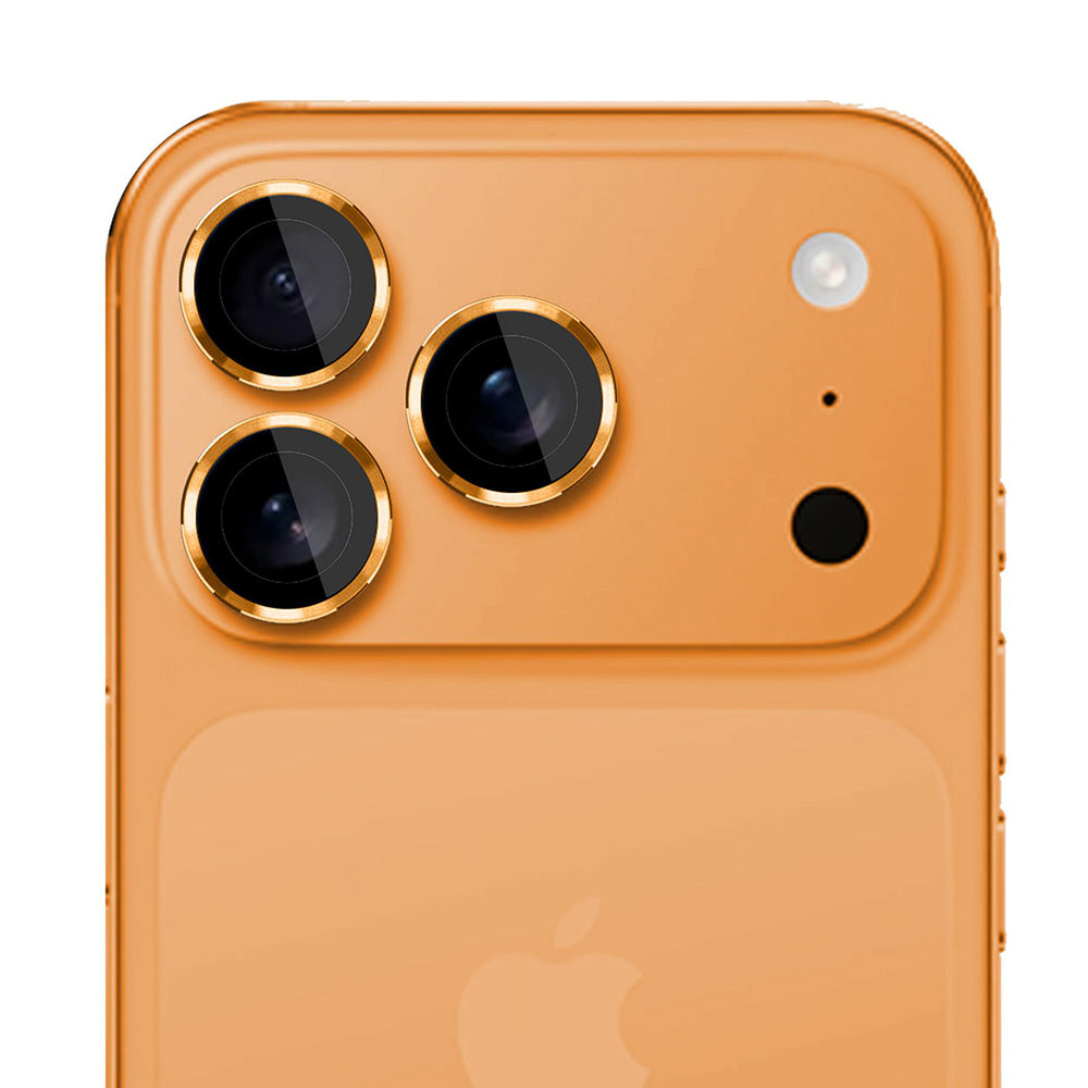 Película Protetora de Câmera Traseira 3MK Protection Pro para Apple iPhone 17 Pro Max / 17 Pro, Vidro Temperado, Laranja