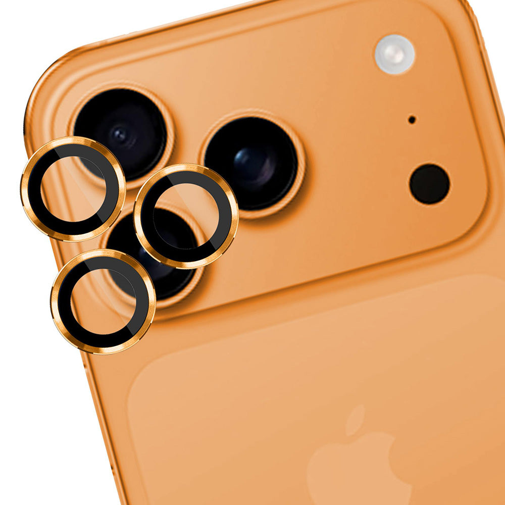 Película Protetora de Câmera Traseira 3MK Protection Pro para Apple iPhone 17 Pro Max / 17 Pro, Vidro Temperado, Laranja