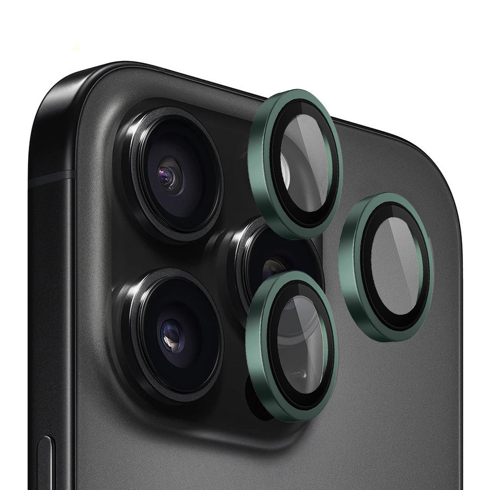 Película de proteção para Câmara Traseira Blueo Metal Frame para Apple iPhone 13 Pro Max / 13 Pro, Vidro Temperado, Verde