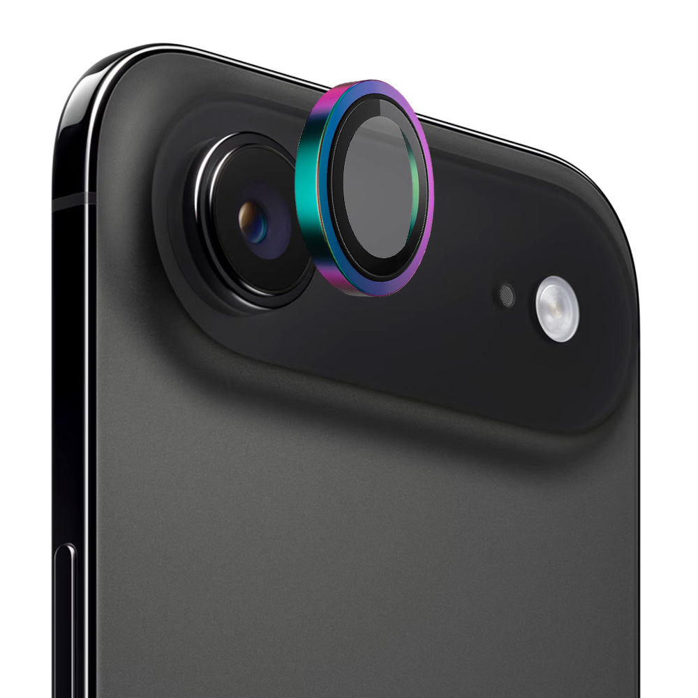 Película Protetora de Câmera Traseira Blueo Metal Frame para Apple iPhone 17 Air, Vidro Temperado, Multicolor