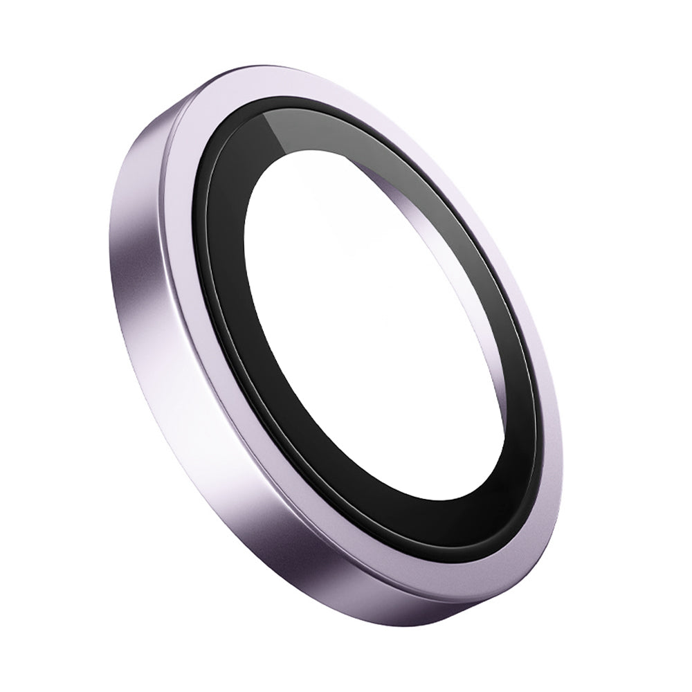 Película Protetora de Câmera Traseira Blueo Metal Frame para Apple iPhone 17, Vidro Temperado, Roxo