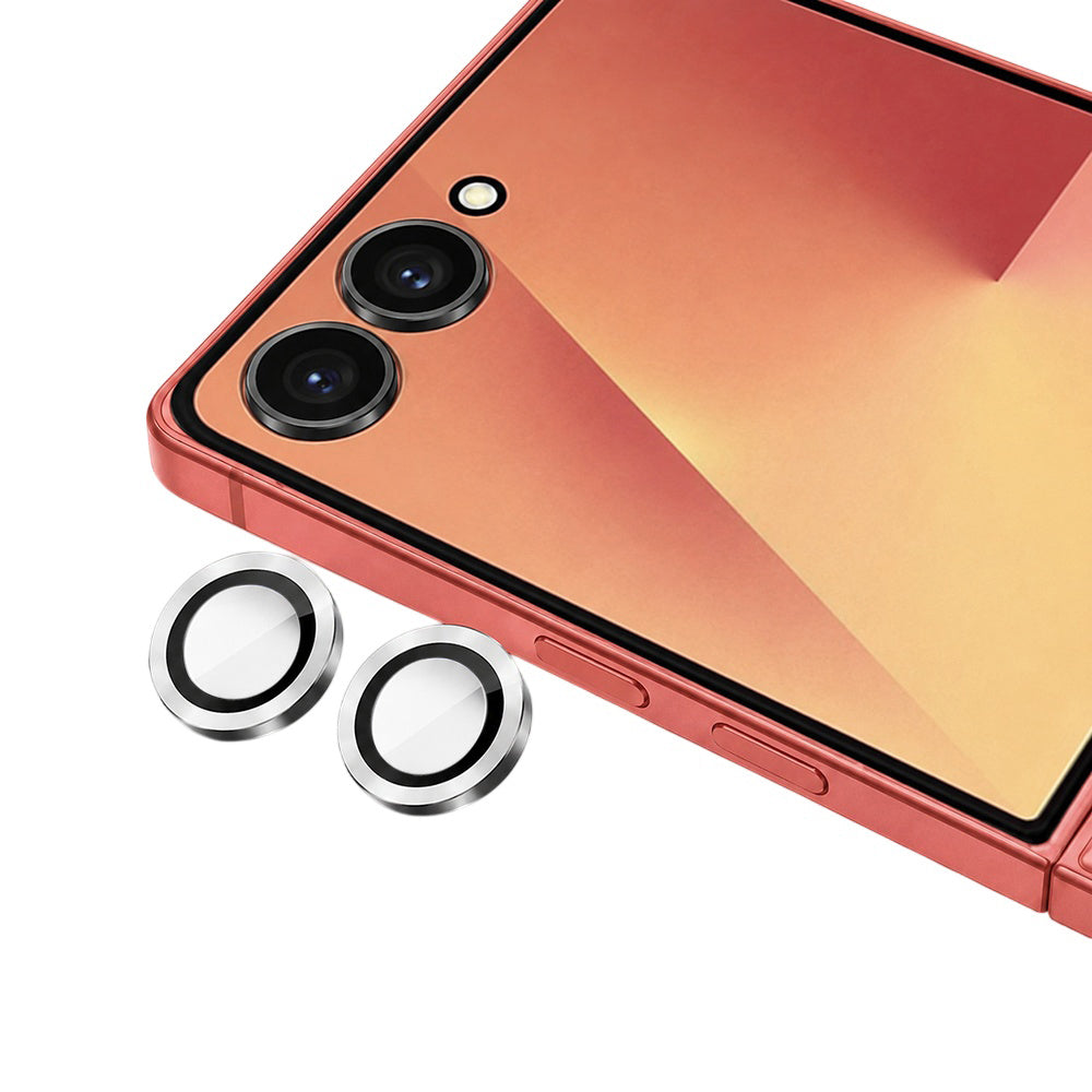 Película protetora para Câmara Traseira Blueo para Samsung Galaxy Z Flip8 F776, Vidro Temperado, Prateado