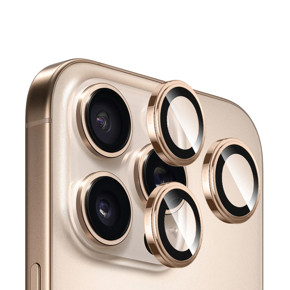 Película protetora para Câmara Traseira Blueo Sapphire Crystal para Apple iPhone 14 Pro Max / 14 Pro, Vidro Temperado, Dourada