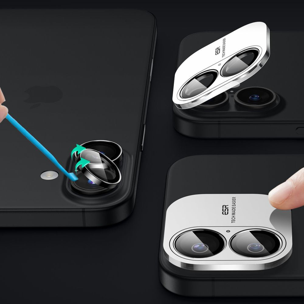 Película Protetora Traseira ESR Armorite para Apple iPhone 17 / 16 Plus / 16, Vidro Temperado, Preta
