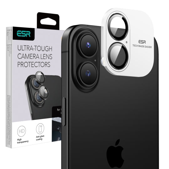 Película Protetora Traseira ESR Armorite para Apple iPhone 17 / 16 Plus / 16, Vidro Temperado, Preta