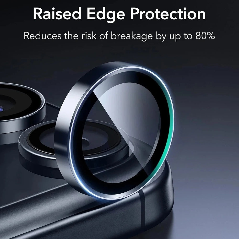 Película Protetora de Câmera Traseira ESR Armorite para Apple iPhone 17 Pro Max / 17 Pro / 16 Pro Max / 16 Pro, Vidro Temperado, Azul