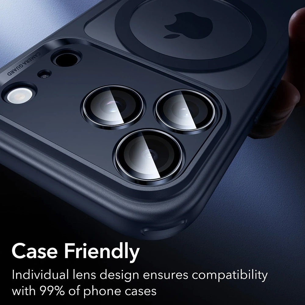 Película Protetora de Câmera Traseira ESR Armorite para Apple iPhone 17 Pro Max / 17 Pro / 16 Pro Max / 16 Pro, Vidro Temperado, Azul
