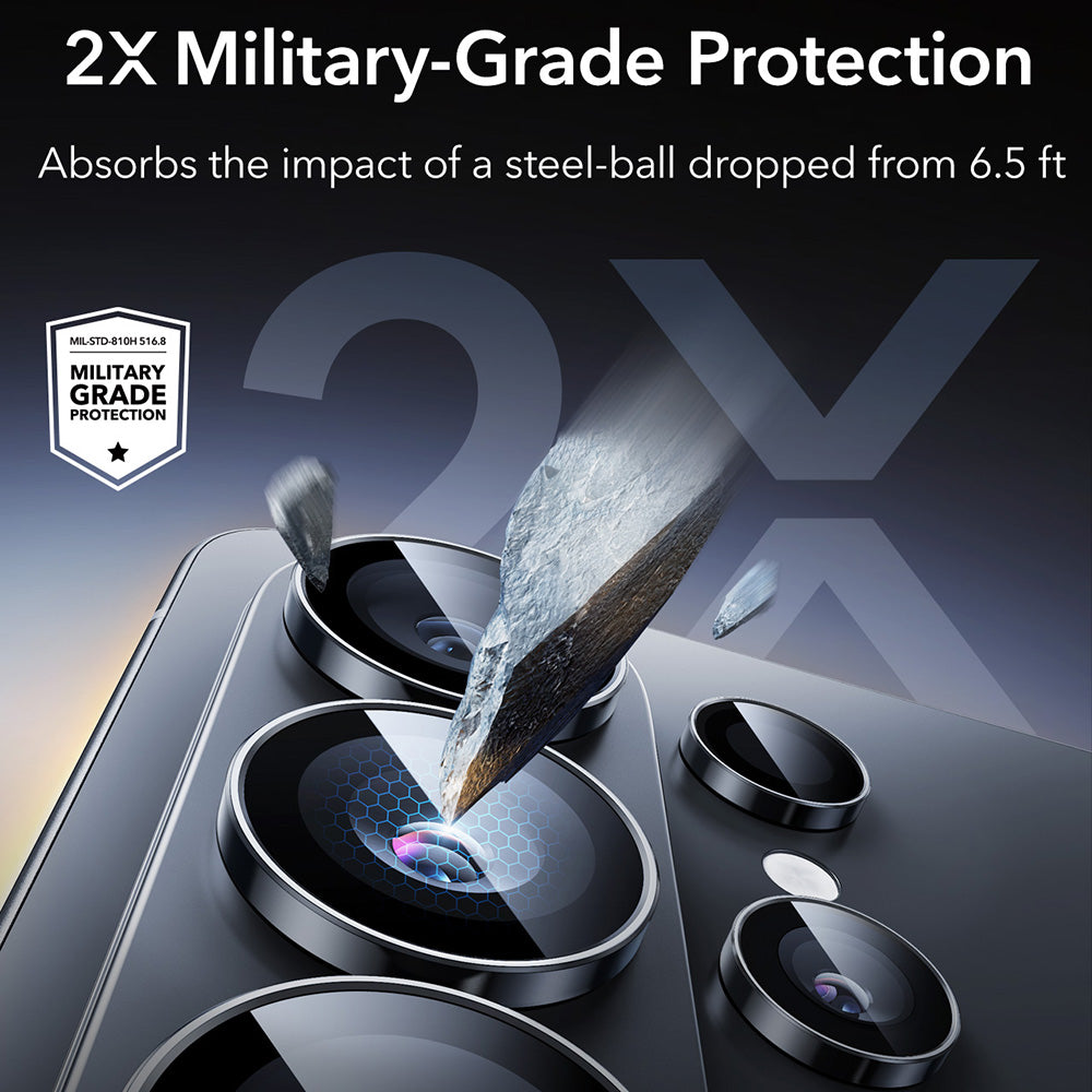 Película Protetora Traseira ESR Armorite para Samsung Galaxy S26 Ultra S948, Vidro Temperado, Preta