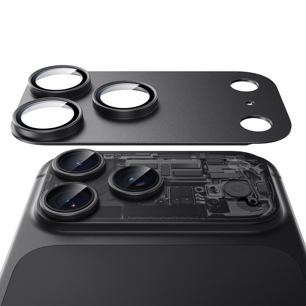 Película protetora para Câmara Traseira ESR Armorite Pro para Apple iPhone 18 Pro Max, Vidro Temperado, Preto