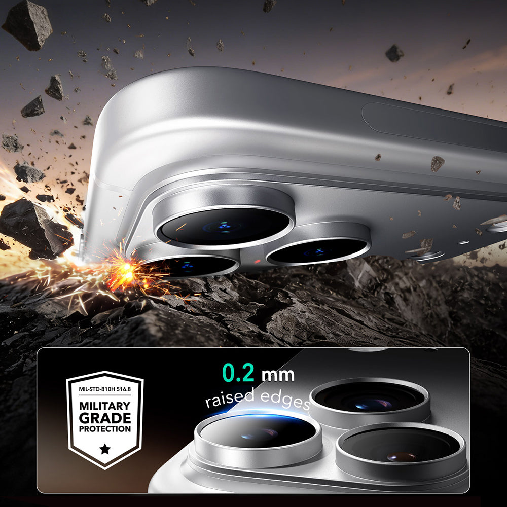 Película protetora para Câmara Traseira ESR Armorite Pro para Apple iPhone 18 Pro, Vidro Temperado, Prateada