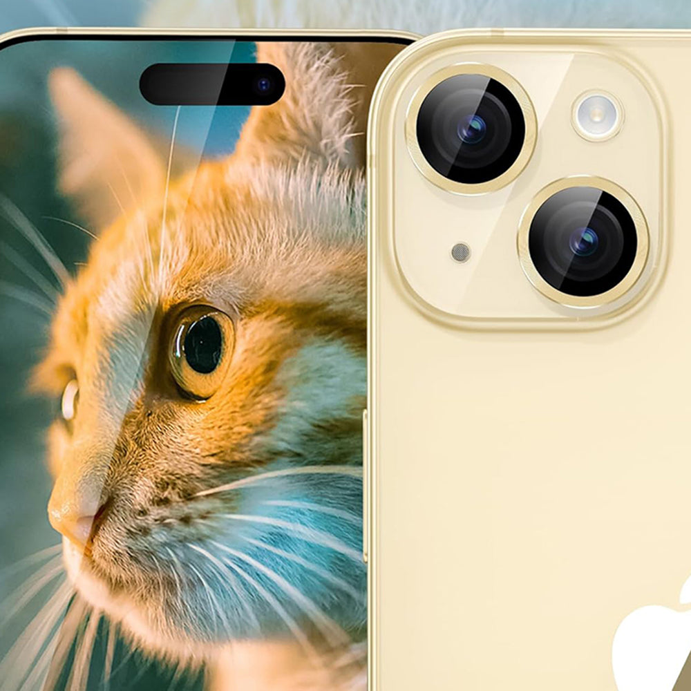 Película protetora para Câmara Traseira Lito S+ para Apple iPhone 14, Vidro Temperado, Amarela
