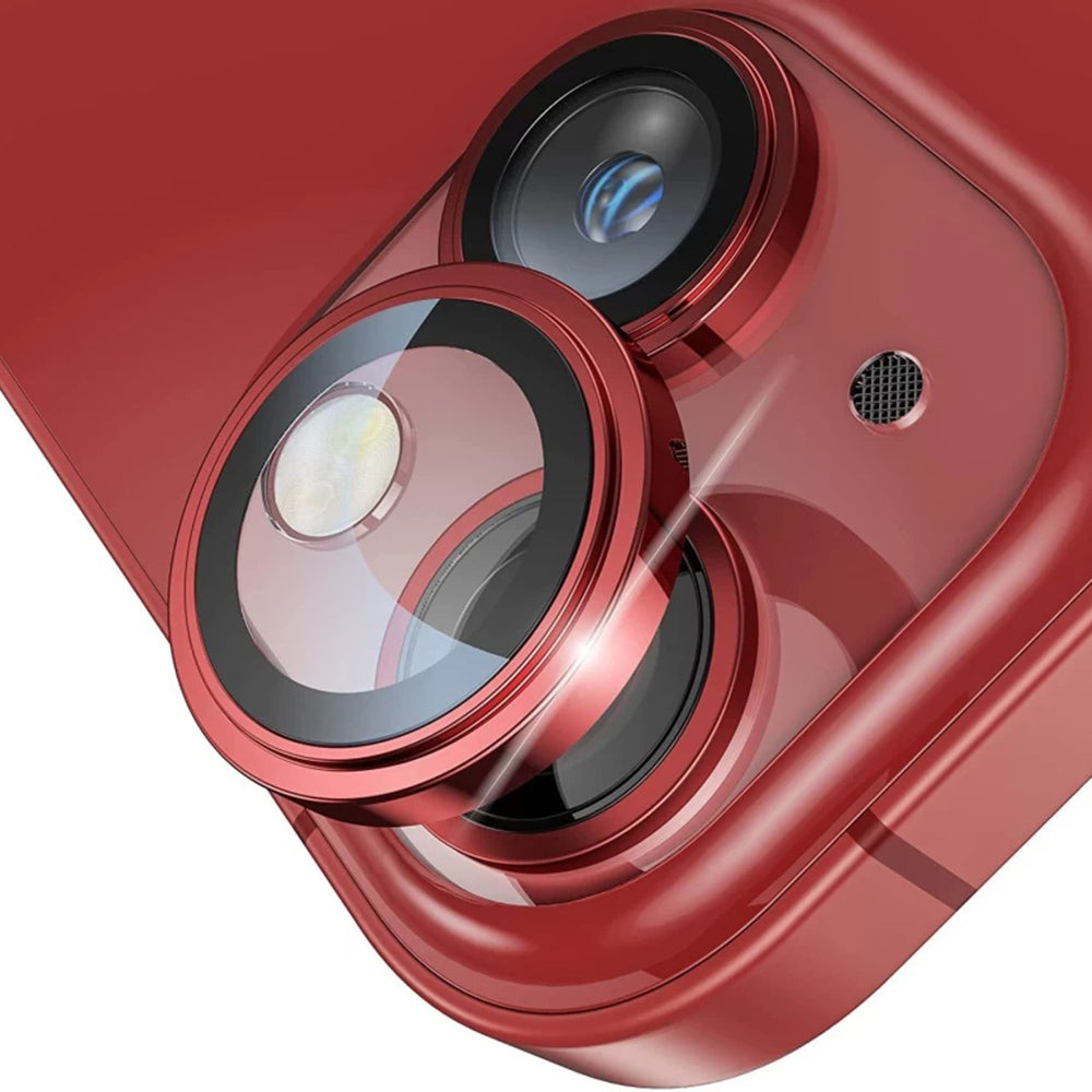Película protetora para Câmara Traseira Lito S+ para Apple iPhone 14, Vidro Temperado, Vermelha