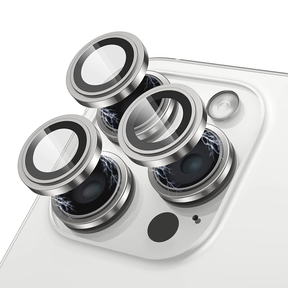 Película protetora para Câmara Traseira Lito S+ para Apple iPhone 15 Pro Max / 15 Pro, Vidro Temperado, Prateada