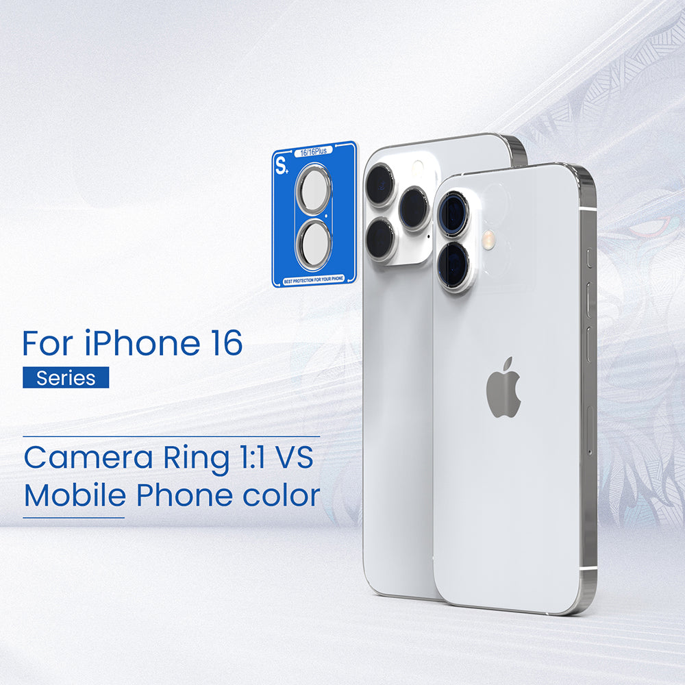Película protetora para Câmara Traseira Lito S+ para Apple iPhone 16 Plus / 16, Vidro Temperado, Azul