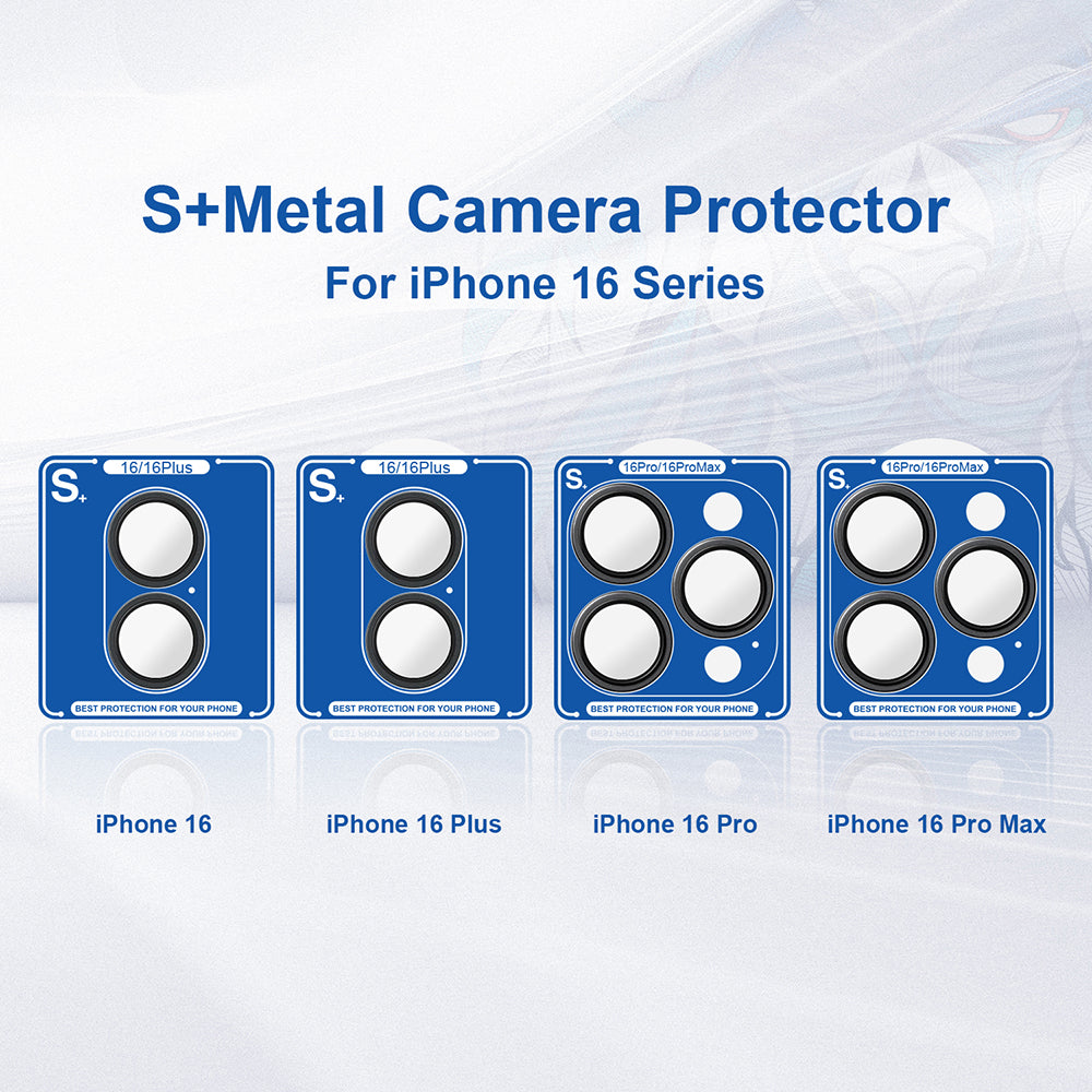 Película protetora para Câmara Traseira Lito S+ para Apple iPhone 16 Plus / 16, Vidro Temperado, Azul