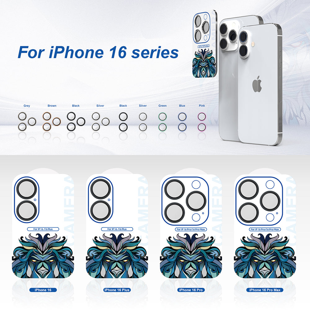 Película protetora para Câmara Traseira Lito S+ para Apple iPhone 16 Pro Max / 16 Pro, Vidro Temperado, Bronze