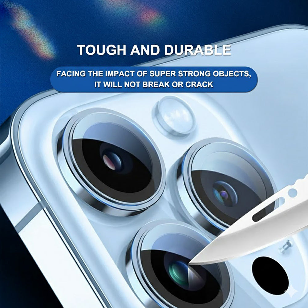 Película protetora para Câmara Traseira Lito S+ para Apple iPhone 18 Pro / 18 Pro Max, Vidro Temperado, Prateada