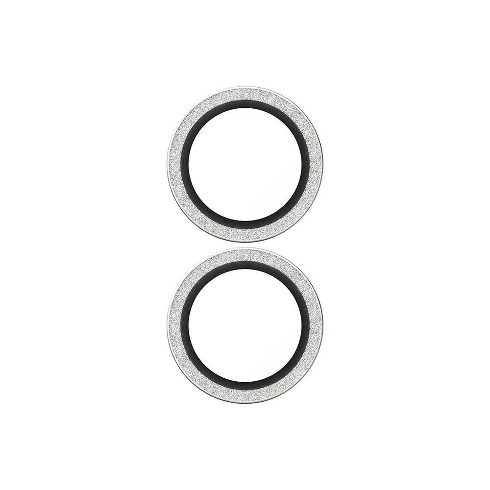 Película de Proteção para Câmara Traseira PanzerGlass Hoops Glitter para Apple iPhone 17 / 16 Plus / 16, Vidro Temperado, Prateada