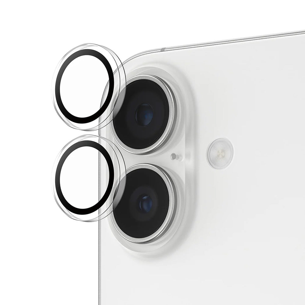 Película Protetora de Câmera Traseira PanzerGlass Hoops para Apple iPhone 17 / 16 Plus / 16, Vidro Temperado, Transparente