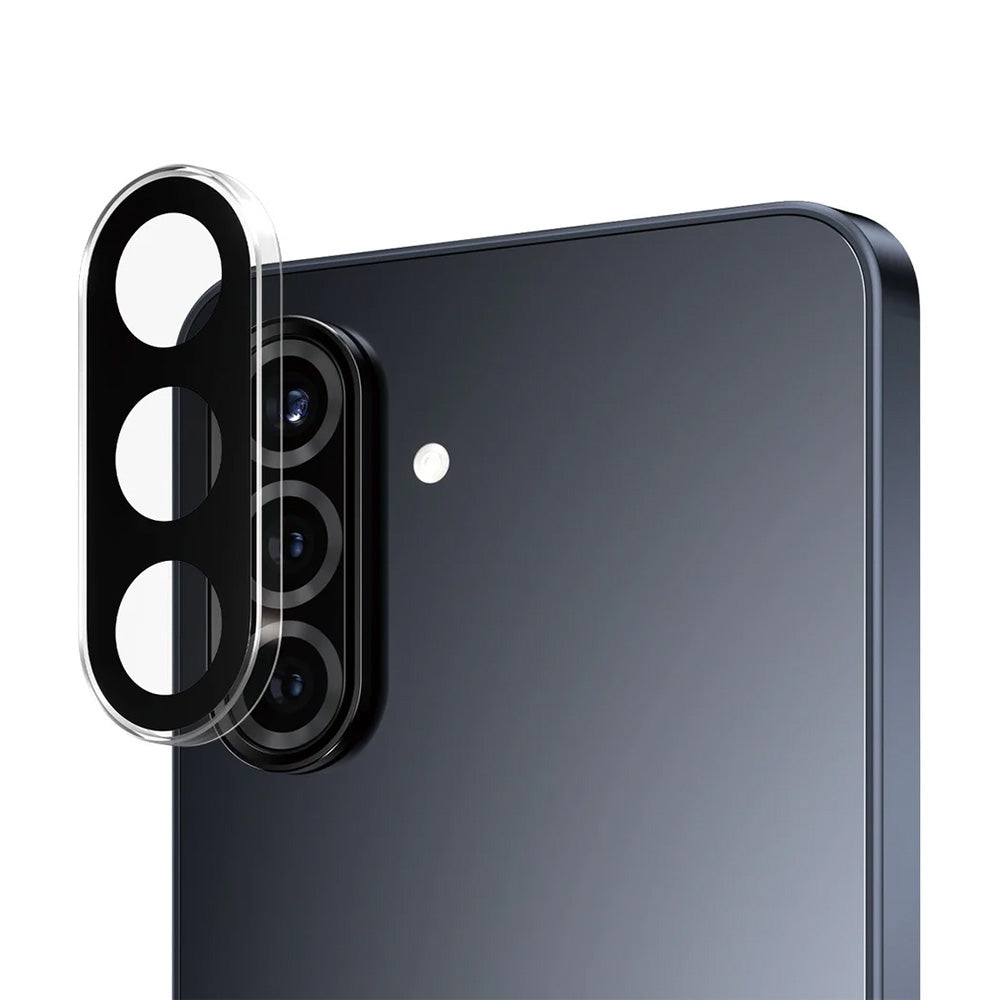 Película Protetora de Câmera Traseira PanzerGlass Hoops para Samsung Galaxy A56 A566, Vidro Temperado, Transparente.