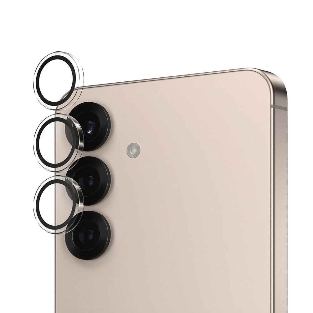 Película Protetora de Câmera Traseira PanzerGlass Hoops para Samsung Galaxy S25 S931, Vidro Temperado, Transparente